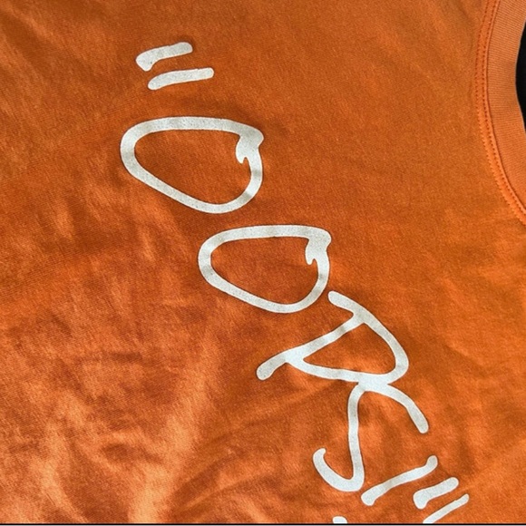 Orange “Oops” text tshirt, S size - Picture 3 of 3